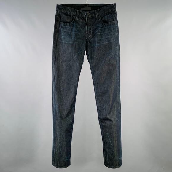 J BRAND Size 32 Clean Kane Indigo Twill Cotton Straight Five Pockets Jeans - Picture 1 of 9